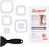 Non-Slip Bathtub Stickers, 72 PCS Safety Bathroom Tubs Showers Treads Adhesive Decals Scraper (Clear)...