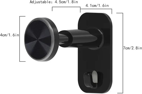 Headphone Stand - Adjustable Headset Wall Mount Holder Adhesive Gaming Headphone Hanger Hook Earphone Clamp for Most Headphone (Black), HK-SS-01-B...