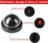4 Pack Dummy Fake Camera Security CCTV Dome Cameras with Flashing Red LED Light for Indoor Outdoor Home Business, Black...