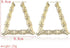 Gold Bamboo Triangle Hollow Hoop Earrings for Women - Big Large Bamboo Hoop Earring (Gold Triangle)...