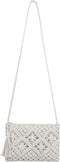 Women Crochet Shoulder Bag Handmade Woven Beach Crossbody Handbag Satchel Purse with Tassel for Summer...
