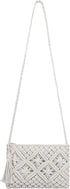 Women Crochet Shoulder Bag Handmade Woven Beach Crossbody Handbag Satchel Purse with Tassel for Summer...