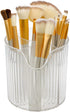 Makeup Brush Holder Makeup Organizer, 4 Slot Eyeliner Eyelash Brush Makeup Brushes Cup Pen Holder for Vanity Decor Desk Storage, Bathroom Countert...