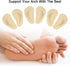 Dr. Foot's Arch Support Shoe Insoles for Flat Feet, Gel Arch Inserts for Plantar Fasciitis, Adhesive Arch Pad for Relieve Pressure and Feet Pain- ...