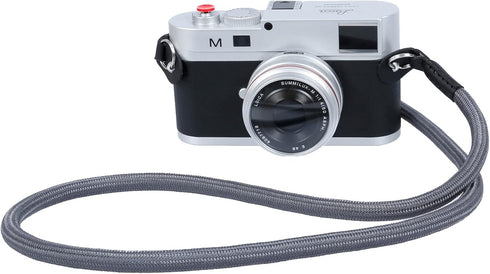 Camera Shoulder Strap Climbing Rope Camera Neck Strap for Mirrorless and DSLR Cameras, with Lens Cap Keeper (Silver)...