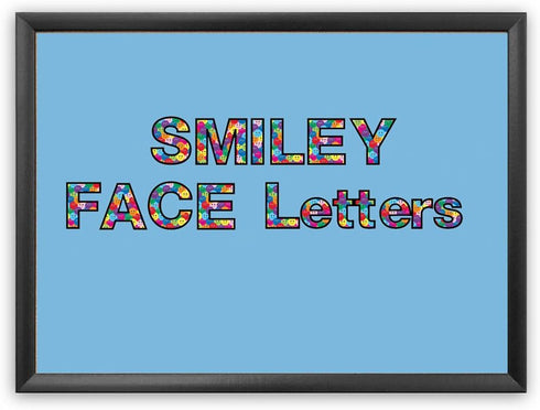 Hygloss Products Bulletin Board Letters and Numbers – Punch Out Smiley Faces Design Combo – 3 Inch, 350 Pieces...