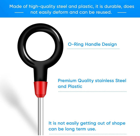 Terminal Removal Tool Kit 82 Pcs Depinning Tool Electrical Connector Pin Removal Tool Kit Pin Extractor Tool Set Wire Terminal Release Tool for Au...