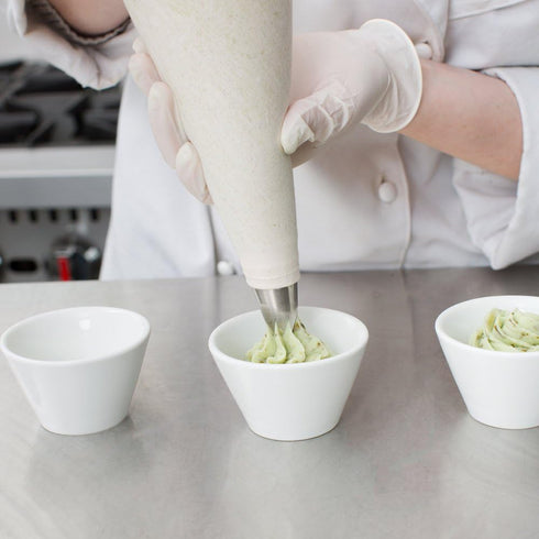 Ateco 3221 21" Canvas Pastry Decorating Bag - Durable Heat Resistant Canvas, Hemmed Tip, French Seamed Sid...