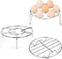 Konrisa Stainless Steel Steam Rack for Instant Pot Cooking Trivet Rack Holder Egg Steamer Basket Trivet Food Stand Air Fryer Rack for Pressure Coo...