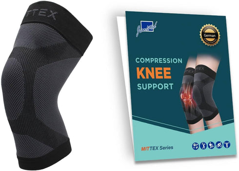Compression Knee Sleeve– MITTEX Series, Lightweight, Snug Fit, Knee Pain, Knee Support, Meniscus Tear ACL & Arthritis Pain Relief, Daily Use, Taiw...
