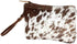 Myra Bag Women's Hair-On Hide Small Pouch Wristlet Brown One Size...