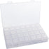 Gem Organizer, Segbeauty Clear Bead Container 28 Compartments with Secure Lids, Removable Tiny Jewelry Storage Box, Transparent Jewelry Organizer ...