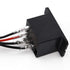 Tnisesm 2PCS Power Relay SPST(1 NO) DC12V Coil, 30A SPST 120 VAC with Flange Mounting and 8 Quick Connect Terminals Wires Mini Relay HF105F-4-DC12...