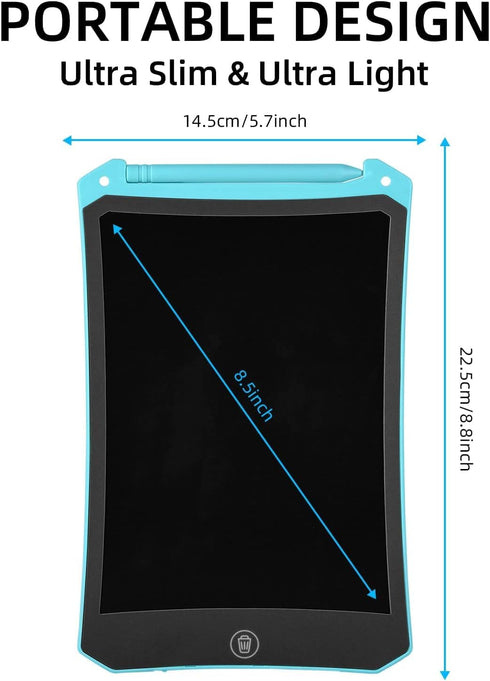 LCD Writing Tablet, 8.5 Inch Colorful Doodle Board Doodle Pad, Drawing Board Drawing Tablets for Kids, Educational Toys Birthday Gifts for Girls B...