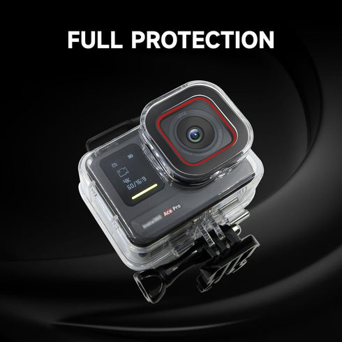 SHOOT Waterproof Housing Case for Insta 360 Ace Pro Diving Protective Underwater Shell with Quick Release Bracket & Thumbscrew Accessories...