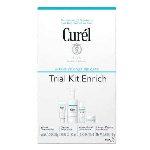 Curel Japanese Skin Care Travel Size Toiletries, for Dry, Sensitive Skin, Travel Size Face Wash, Travel Size Lotion, Travel Size Makeup Remove...