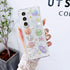 Abbery for Samsung Z Fold 5 5G Case Space Theme Clear with Design Bling Glitter Sparkly Stars and Moon Planet Durable Shockproof Transparent Unive...