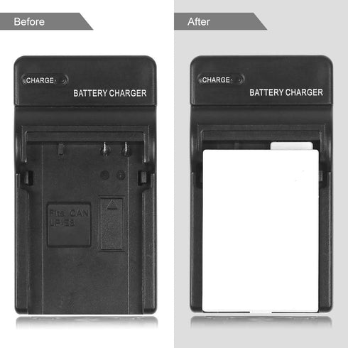LP-E8 Battery Charger for Canon LC-E8, LC-E8C, LC-E8E, Canon EOS Rebel T2i, T3i, T4i, T5i, 550D, 600D, 650D, 700D, Kiss X4, X5, X6i, X7i Cameras &...