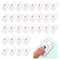 32 PCS Self Adhesive Caster Wheels, 360 Degree Swivel Mini Adhesive Wheels, Stainless Steel Paste Type Universal Pulley, Anerpoey Rotation Sticky ...