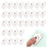 32 PCS Self Adhesive Caster Wheels, 360 Degree Swivel Mini Adhesive Wheels, Stainless Steel Paste Type Universal Pulley, Anerpoey Rotation Sticky ...
