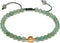 Green Aventurine/Citrine Beaded Anklet Bringing Good Luck and Wealth Handmade Ankle Bracelets for Women Adjustable (8.5-10in)...