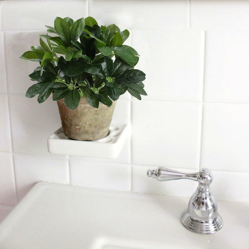 GTIDEA Artificial Shrubs Plants Fake Silk Schefflera Bushes Real Touch Faux Greenery Leaf Arrangements Indoor Outdoor Garden Office Home Table Cen...