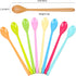 Set of 8 Mixing Spoon Melamine Long Espresso Spoons, Colorful Latte Spoon, Dessert Ice Cream Spoon, Cocktail Stirring Spoons for Coffee Dessert, 8...