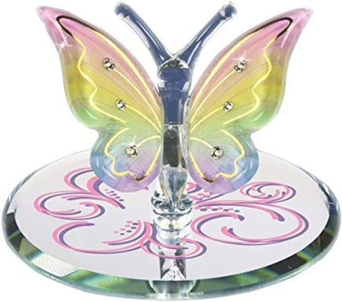 Glass Baron Butterfly Rianbow Flutter Glass Figurine from Roy Rose Jewelry...