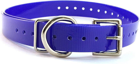 27 ½” X ¾” Replacement Dog Collar Strap Band with Double Buckle Loop for All Brands Pet Training Bark, Shock,e-Collars and Fences. Wide Variety of...