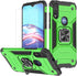 HNHYGETE for Moto E Phone Case, Motorola E Case, with HD Screen Protector, Shockproof Tough Rugged Hard Rubber Bumper with 360 Rotation Ring Kicks...