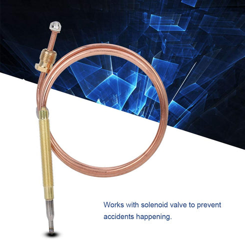 900mm Replacement Thermocouples,Universal Thermocouple Probe,Temperature Thermocouple Sensor,with 5pcs Nuts,for Induction Cooker, Gas Stove, Heati...