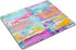 Smooffly Mousepad paint Oil paints cover Abstract print Multicolor mousepad Mouse pad rainbow Yellow White Violet Pink Blue Purple for office...