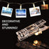 Dimmable 50 Battery-Powered Photo String Lights with Remote Control for Hanging Pictures, Cards, Memos - Warm White...