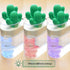 Eutuxia Mini Portable Cactus Bottle Caps Humidifier with USB Cable, Perfect for Home Office Car Airplane Bedroom Etc, Cool Soothing Mist & LED Moo...