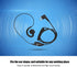 AEH3000-M1A Walkie Talkie Two Way Radio Black Headset Mic for , Modular Design 180° Rotating Speaker Earpiece, ABS Walkie Talkie Earphone High Sou...