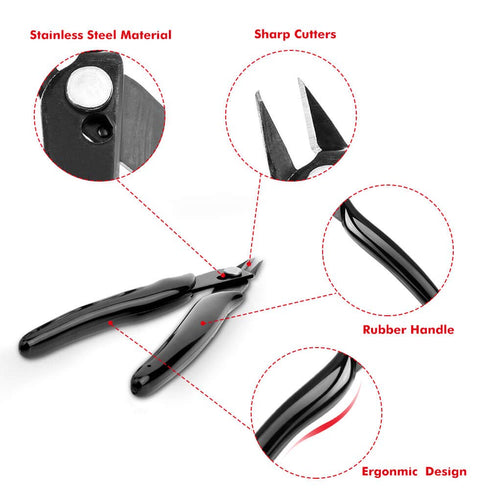 Jewelry Wire, Anezus Jewelry Making Tools Kit with 6 Rolls 24 Gauge Beading Wire and Craft Cutter Pliers for Jewelry Making Repair Supplies and Cr...