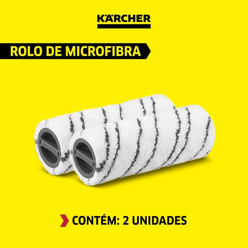 Karcher FC Floor Cleaner Microfiber Multi-Surface Replacement Roller - 2-Pack, Grey...