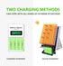Rechargeable AA Batteries 4 Pack, Double A Battery, 1200mah 1.2v NIMH AA Rechargeable Batteries, AA Solar Batteries for Outdoor Solar Lights...