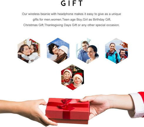 Bluetooth Beanie Hat Headphones Unique Tech Gifts Stocking Stuffer...