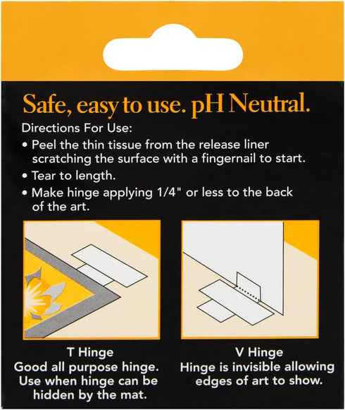 Lineco, Archival Self-Adhesive Mounting Hinging Tissue, for Lightweight and Translucent Art, Documents, Acid-Free, 1 Inch x 35 Feet, Pack of 1...
