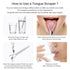 Tongue Scraper, Stainless Steel Tongue Cleaner with Metal Storage Case, Tongue Cleaner for Fresh Breath and Oral Hygiene 3 Pack...