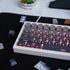 Grey Gradient Keycaps, Pbt Doubleshot Cherry Profile Keycaps, Side Printed Keycaps, Backlit Shine Through Keycaps,136 Keys Keycap Set for Mechanic...