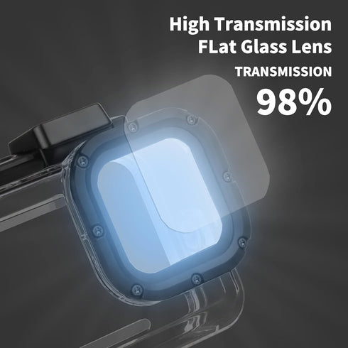 Waterproof Case Housing Case for GoPro Hero 8 Black Action Camera 196ft / 60m Underwater Protective Dive Accessory for GoPro 8 Black Ideal for Scu...