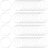 50Pcs 50mm Round Beading Hoops Beaded Earring Making Hoops Silver Ear Brass Link Hollow Frame Circle Rings for DIY Jewelry Making Earring Bulk Key...