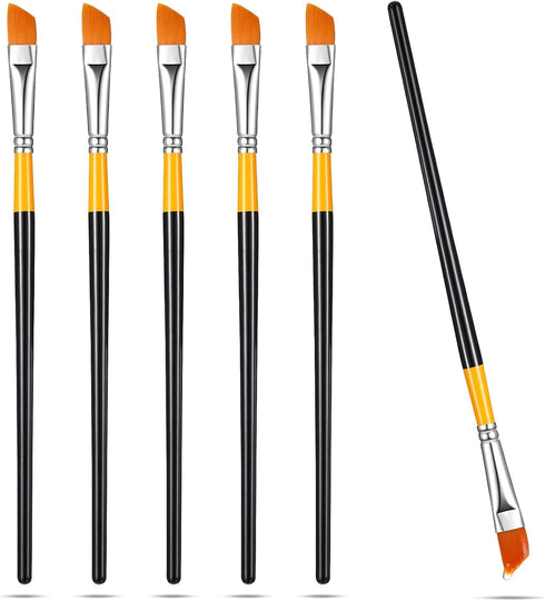 Paint Brush Acrylic Paint Brushes Angled Flat Art Paint Brush Set Small Artist Paint Brushes for Acrylic Craft, Watercolor, Oil, Gouache, Face Bod...