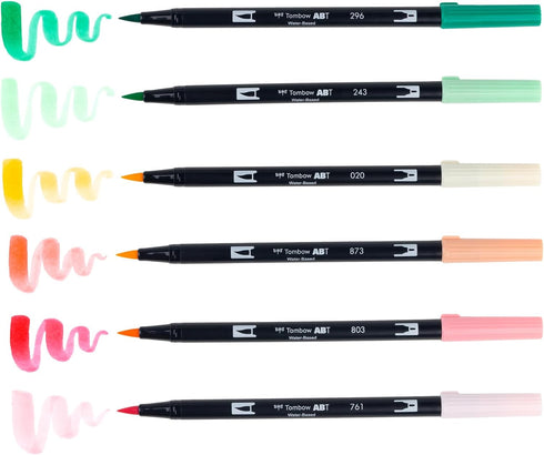 Tombow Dual Brush Pen Set, Just Peachy 6...