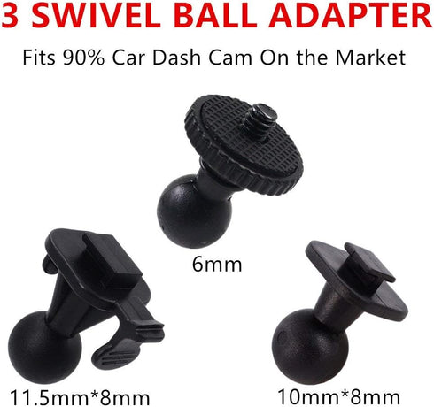 CH368 Ulimate Car Rearview Mirror Mount Kit Dash Cam Holder for Yi Smart Dash Cam/Apeman/Z-Edge/BlackBox/Spy Tec/Transcend/DOD/Papago/Vicovation/H...