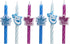 Disney Frozen II Birthday Cake Candles | 6 Birthday Candles for Cake Decorations, White, Blue, Pink Stripe Candles Featuring Anna, Elsa, & Olaf fo...