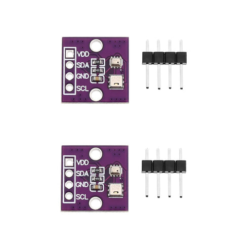 SING F LTD 2 Sets AHT20 BMP280 Temperature Humidity and Pressure Modules I2C Digital Sensor Modules Temperature Modules Replacement for Testing Eq...