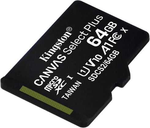 Kingston 64GB Canvas Select Plus SDXC Card | Up to 100MB/s | Class 10 UHS-I U1 V10 | SDS2/64GB...